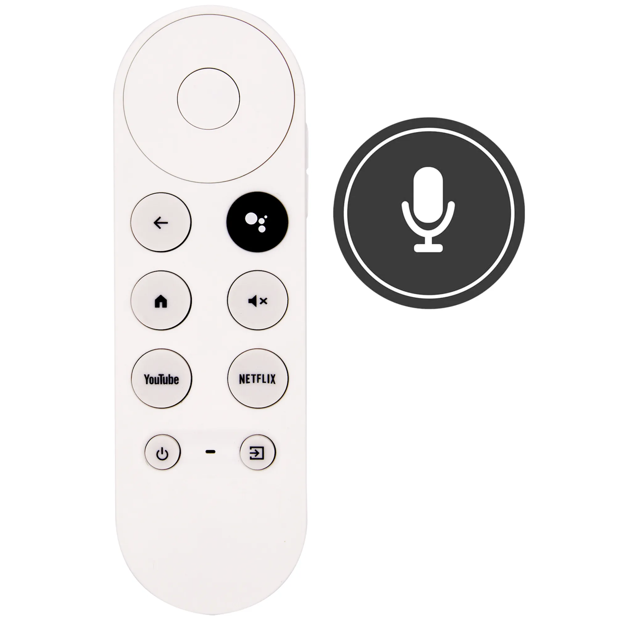 New G9N9N Voice Remote Control Replacement for Google Chromecast 4K Snow  GA01920-US, for GA01923-US, for GA01919-US Bluetooth Voice Google  Chromecast