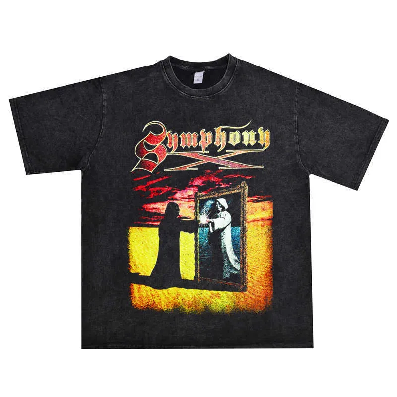 Speed Vanguard Heavy Metal Rock Symphony Unknown Symphony Band T-shirt délavé