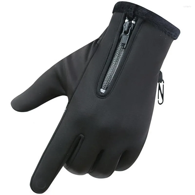 Cycling Gloves Outdoor Windproof Waterproof Thick Touch Screen Sports Zipper