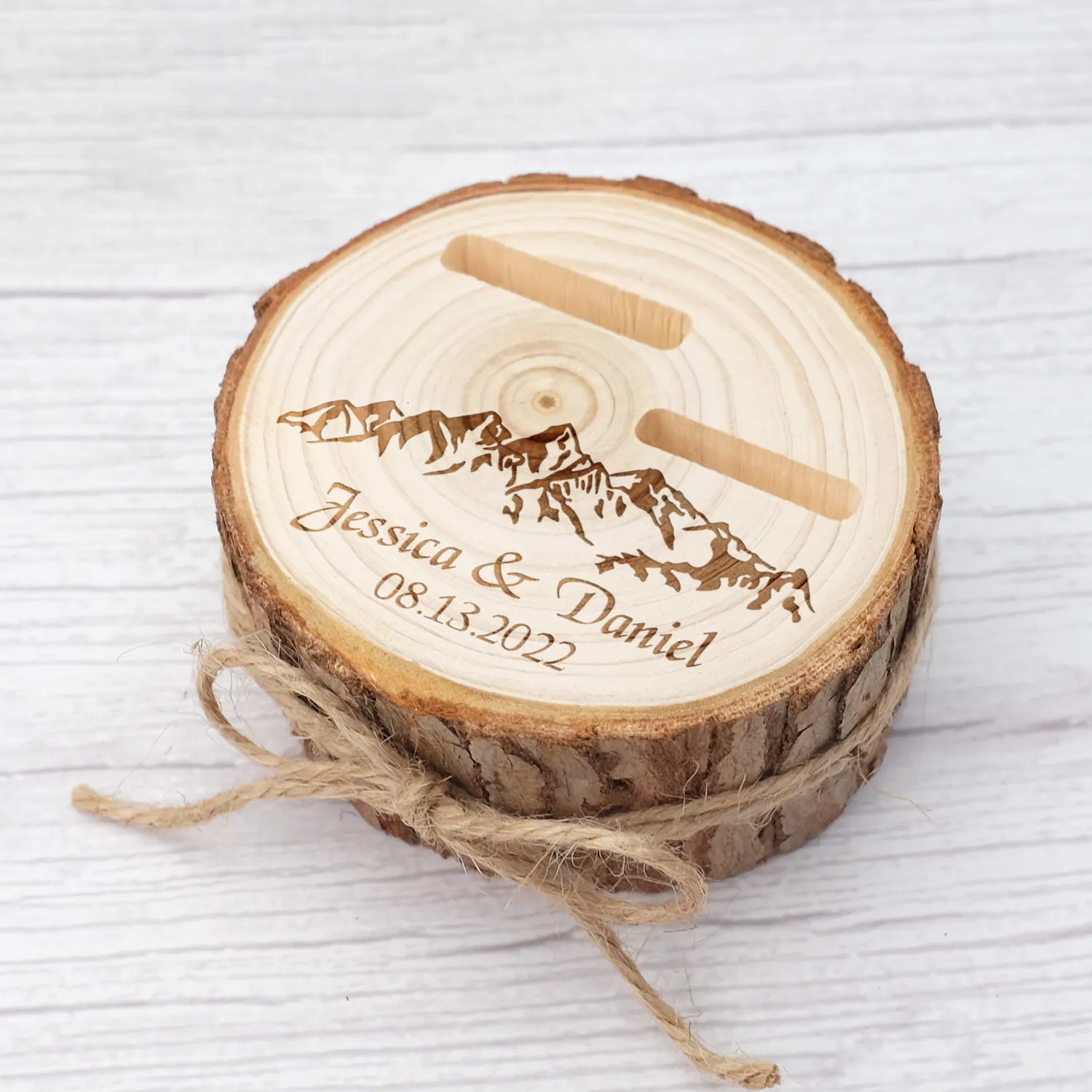 Ring bearer store wood slice