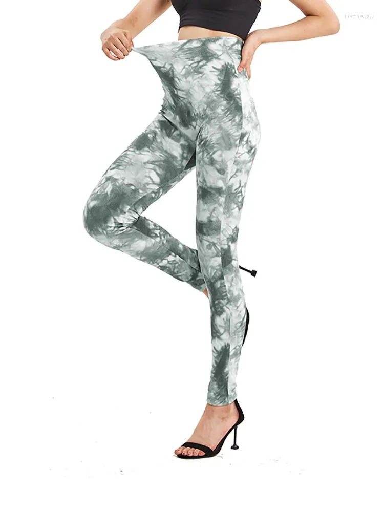 Women's Leggings INDJXND Seamless Soft Casual Tie Dyed Print Pencil Pants High Waist Sport Yoga Fitness Jeggings Women Clothing S-3XL