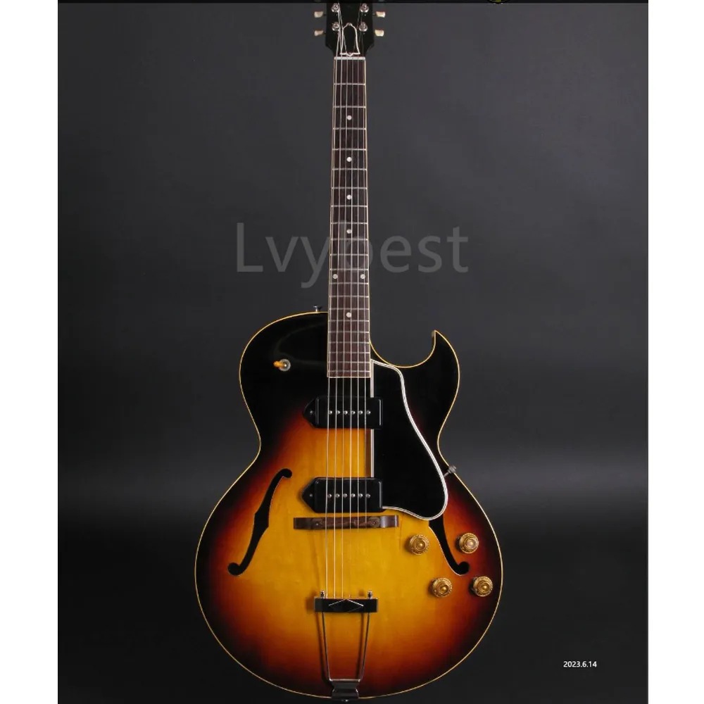 Electric Guitar Hollow Body Jazz Ply Maple Wood Body Maple Electric Guitar Hollow Body Jazz Ply Maple Wood Body Maple