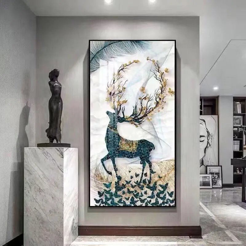 Popular animal painting hot 3d diamond painting dog metal garden decor wall  art