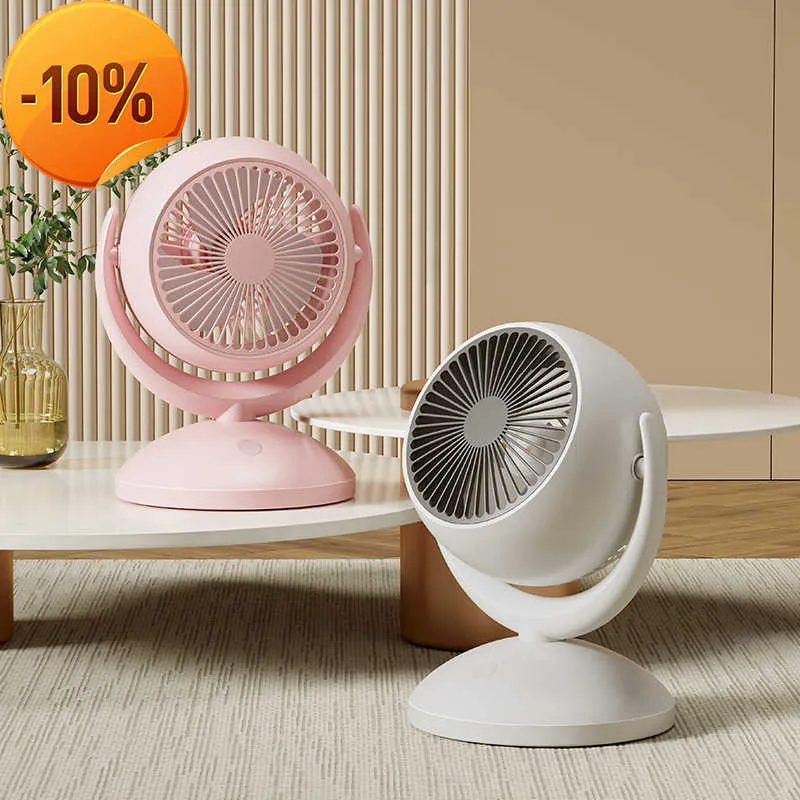 Nouveau ventilateur réglable à 14 vitesses 360Rotation ménage bureau Air cyclisme ventilateur de refroidissement USB Rechargeable ventilateur portable silencieux sol extérieur