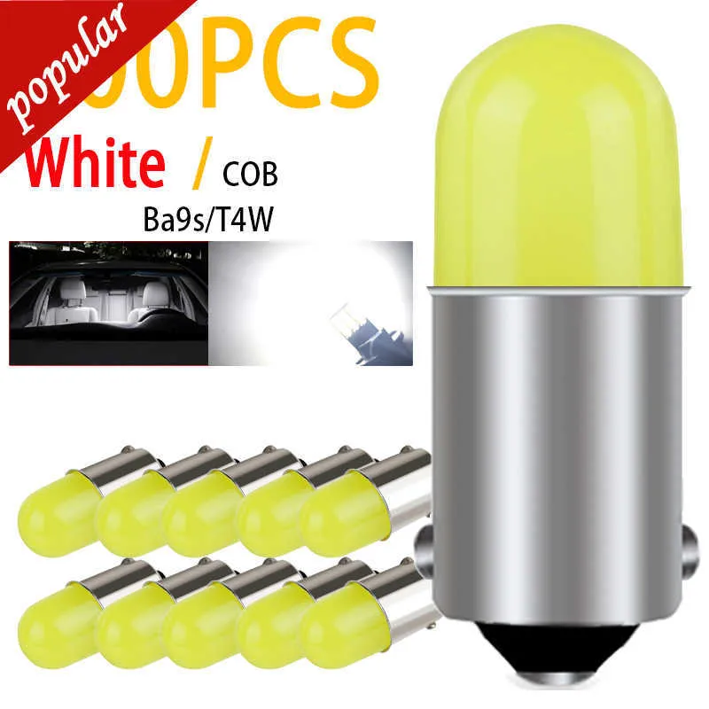 Новые 100 шт. Светодиод BA9S LED T4W H6W T11 363 Круглый 3D COB LAPBS CAR Внутренний номерной знак.