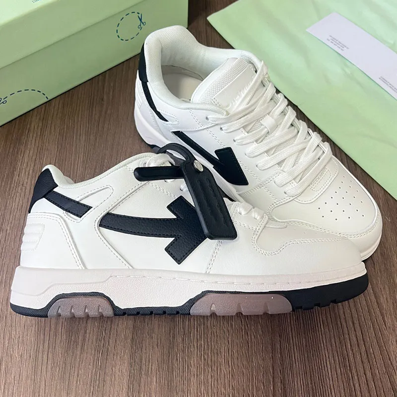 Herren Womens Slim Arrow Sports Designer Schuhe Männer Sneakers Frauen OW Brand Sneaker Nicht-Schlupf-Soles-Klassiker aus den 80er Jahren Low Sneaker Größe 36-46 mit Leder 5691