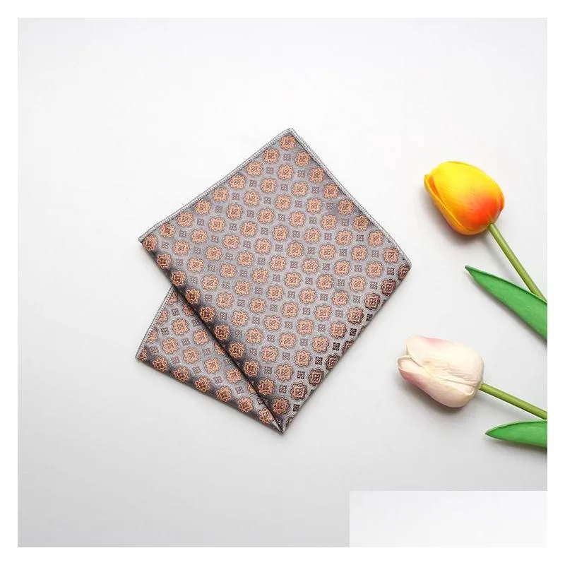 fashion design mens pocket square handkerchief dot chest hankies for wedding men suit hanky chests towel 23x23cm