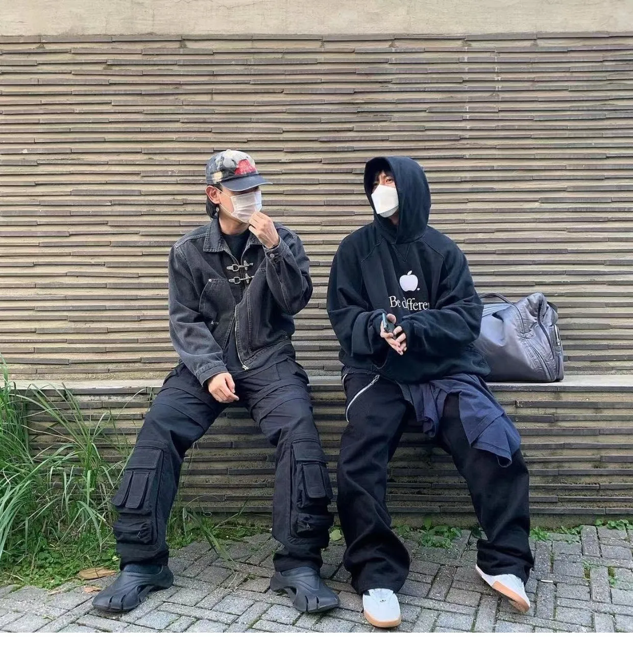 【極美品】ohotoro＊Flank Cargo Pants 黒 極美品】ohotoro＊Flank Cargo Pants 黒 Sixth June textured