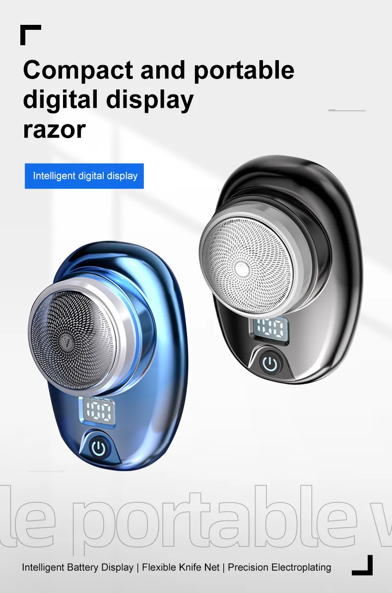 Electric Shaver Beard Trimmer: Mini Shavers Portable Pocket Razor ...