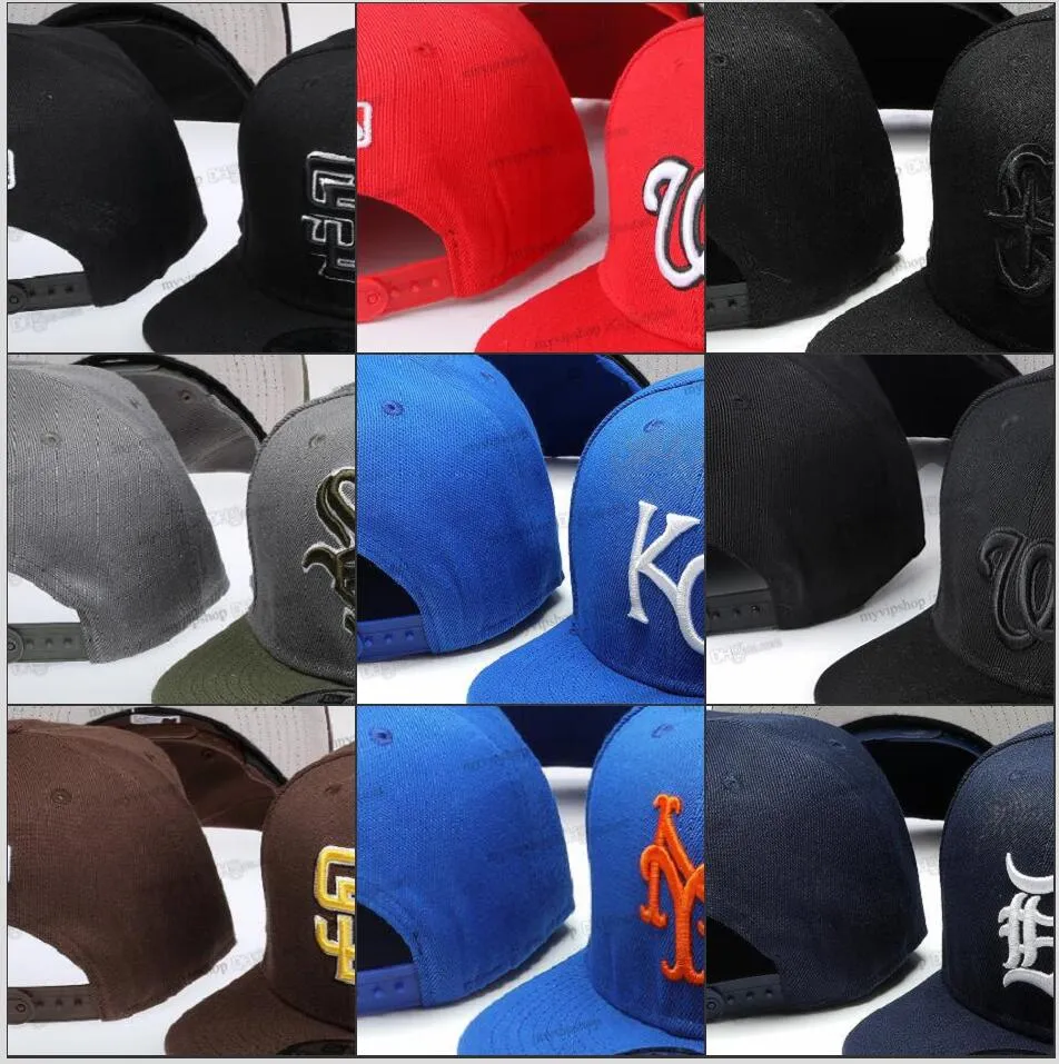 2023 Herr alla lag sport snapback caps platt mix färger vintage baseball justerbara hattar med grå färg under randen en storlek sömnad bokstavshatt 90 stilar vip15-5