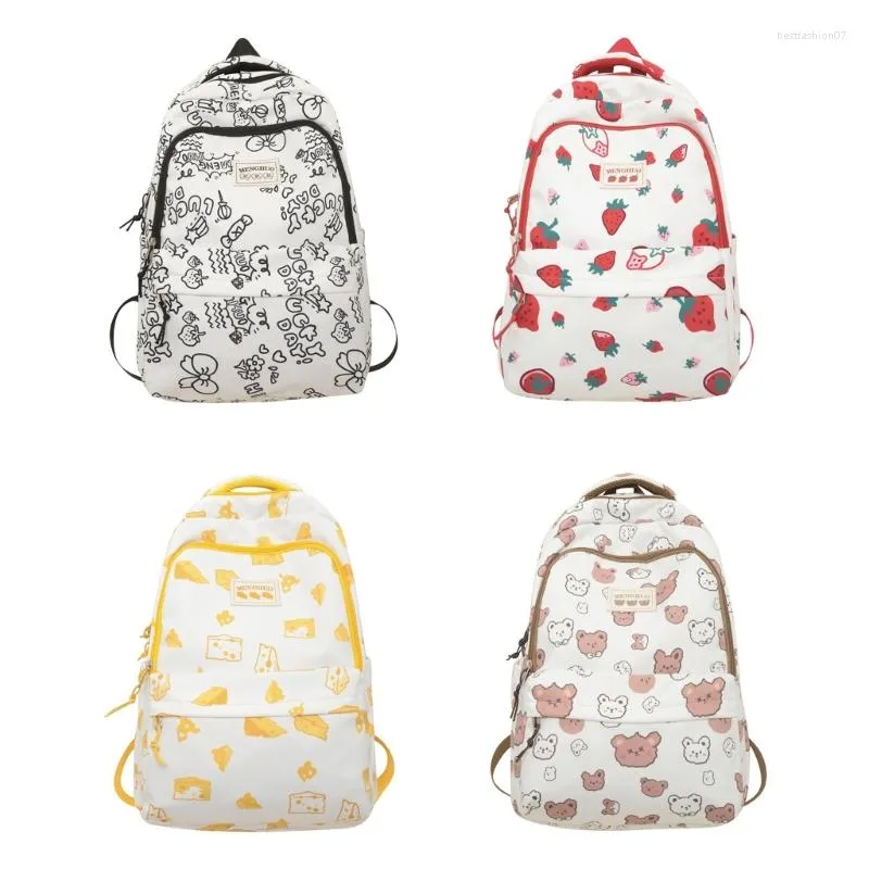 Mochilas escolares estilo japonês mochila feminina bolsa de náilon grafite laptop feminino livro estudante