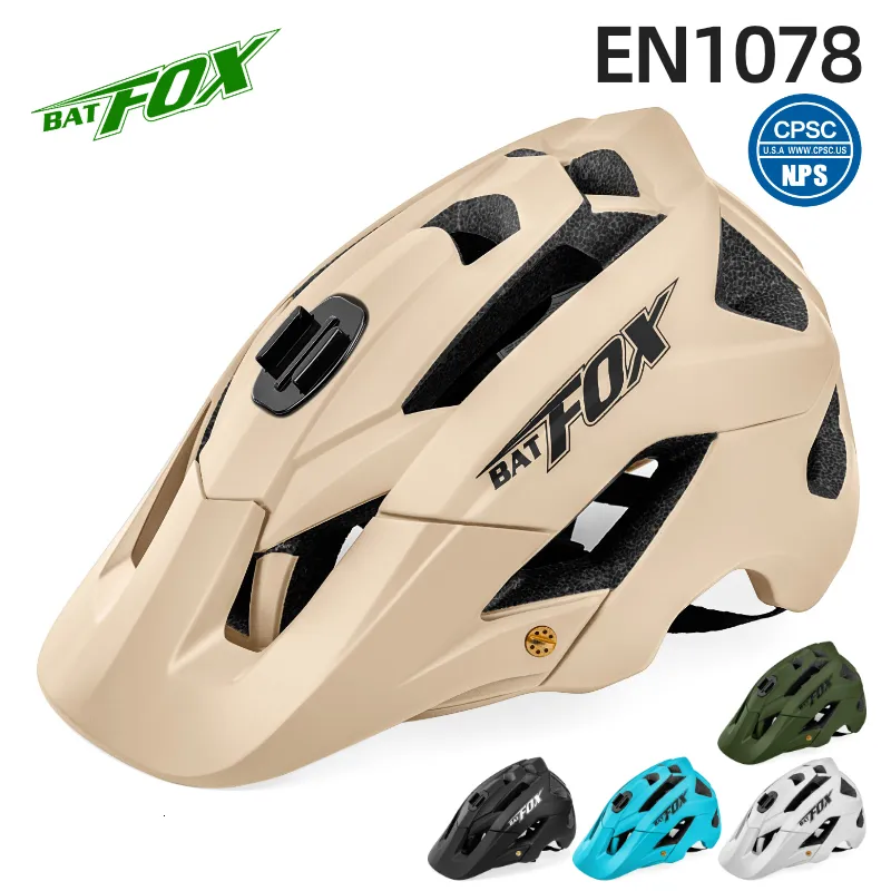 Fietshelmen BATFOX MTB Fietshelmen heren dames casco MTB Helm fietsen Mountainbike helm heren OFF-ROAD fietshelm casco bicicleta 230614