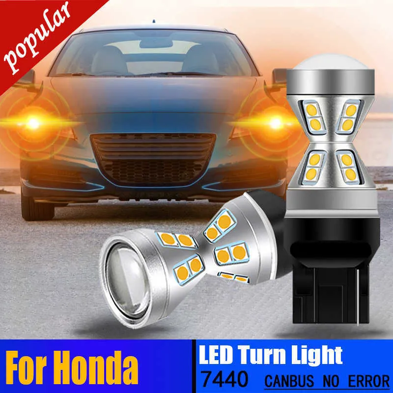 Nouveau 2 pièces WY21W T20 7440 LED clignotant lampe clignotant ampoule Canbus pour Honda CRZ FRV HRV Insight Legend Accord Civic 10 Fit Jazz