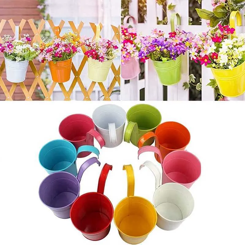 Planters krukor bit blomkrukor 13 cm balkong potten blomma kruka balkong trädgårds krukor med R230614