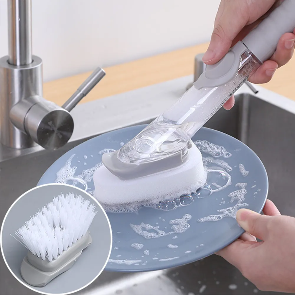 Multifunctional Liquid Shoe Brush Cleaners Soap Dispenser Cleaning Brush  for Footwear Household Cleaning Tool Dropshipp