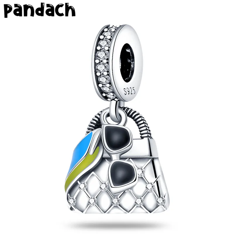 925 silver Fit Pandora Original charms DIY Pendant women Bracelets beads color 925 kitty pendant beads jewelry diy