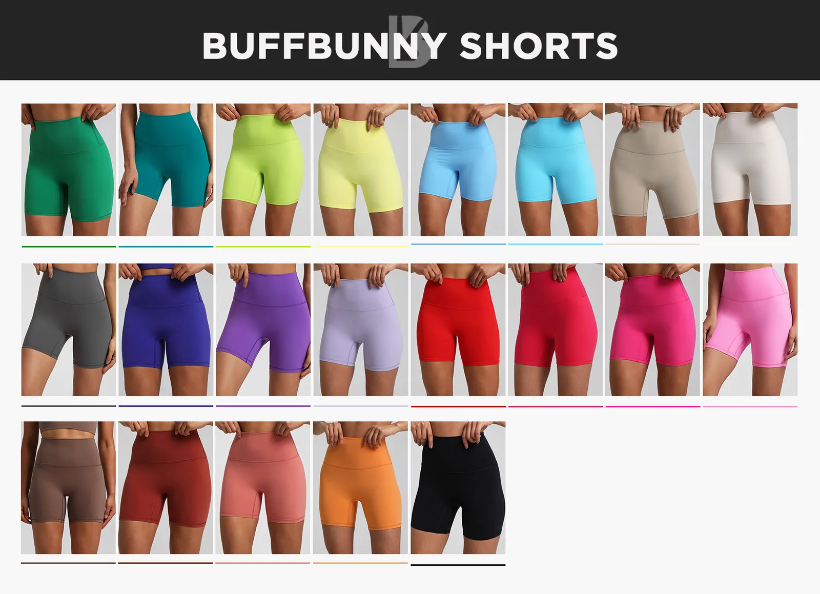 Buffbunny Collection Seamless Yoga Shorts For Women High Quality