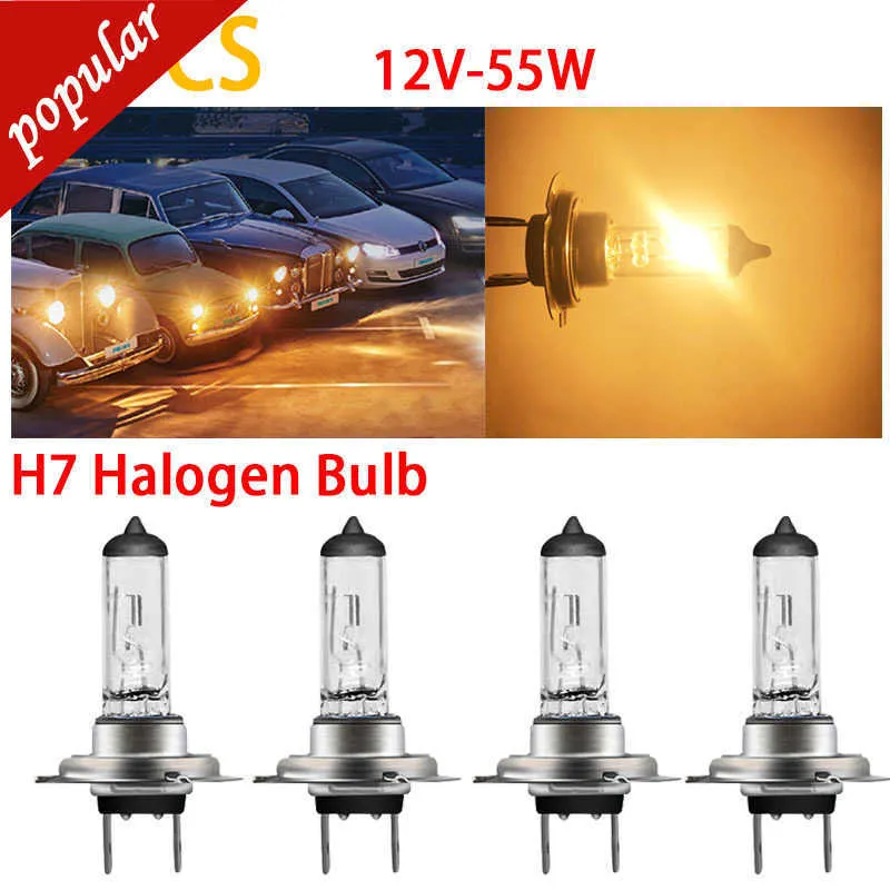 Nowy halogen 30pcs H7 55W 12V Front Reflight żarówki halogenowe jasne ciepłe białe mgły mgły światła lampa drl Drl Source Runging Light