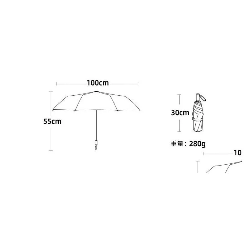 luxury automatic sun rain umbrellas folding designer umbrella