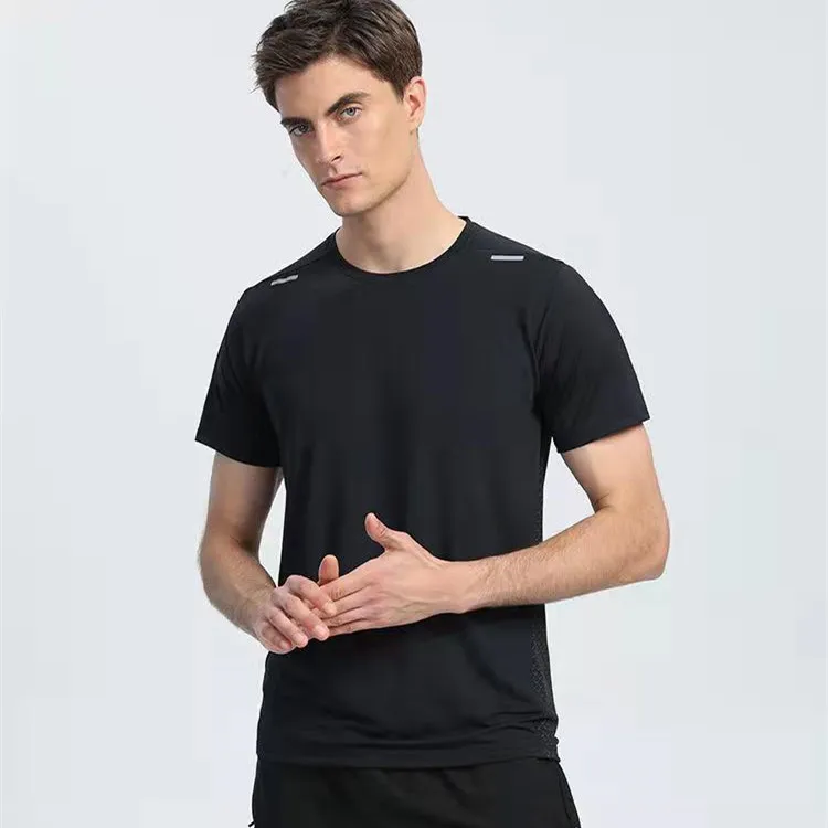 LL-R427 Men's Yoga Outfit Gym Clothing Summer Exercise & Fitness Wear Sportwear Train Running Short Sleeve Shirts Tops Fast Dry Breathable