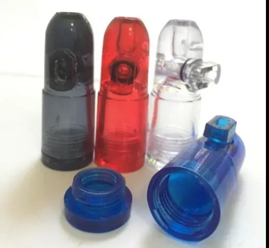 Snuff Dispenser Bullet Snorter Snuff Rocket Sniff Dispenser Snuff Snorter and Plastic Bottle Snorter Dispenser for Dabber Bubblers Smoking