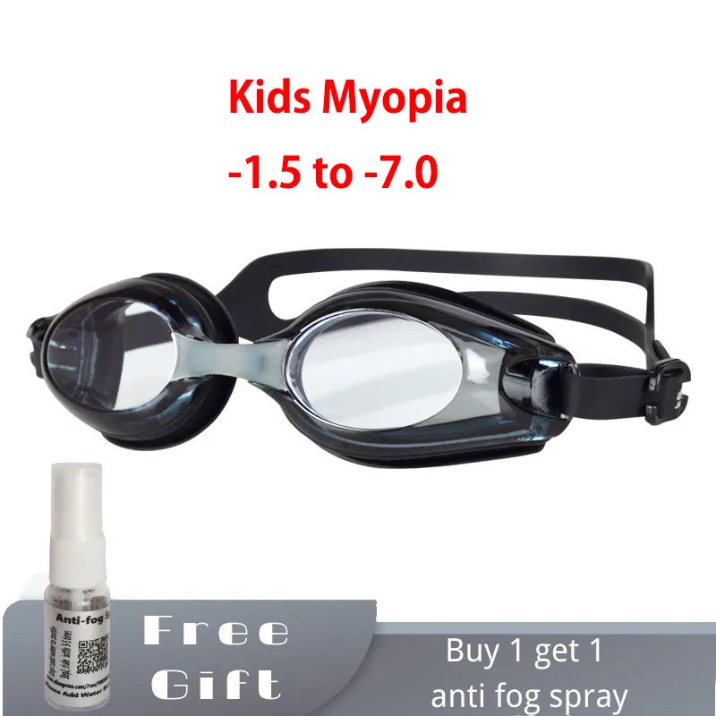 goggles Kids Prescription Myopia Swimming Goggles for Boys Girls Ages 4-14 Approximate with Anti-fog Spray Swim Glasses Eyewear 230613