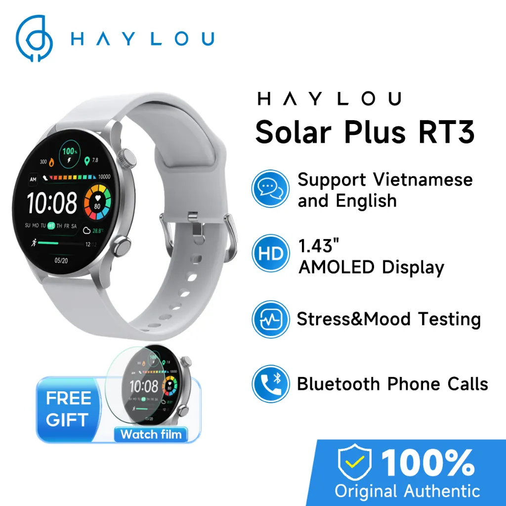 Haylou Solar Plus RT3 Smart Sports Watch Bluetooth Call Smartwatch 1.43
