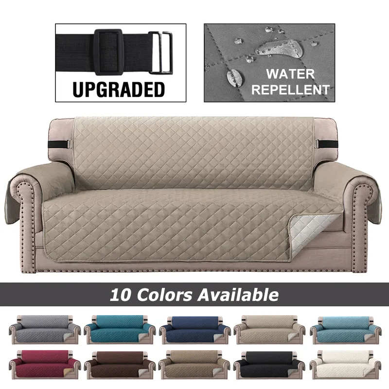 Fundas para sillas Funda de sofá de tela a cuadros impermeable Antideslizante Fácil de llevar Sofás de sala de estar plegables de lujo Funda para 1 2 3 4 Asiento 230613