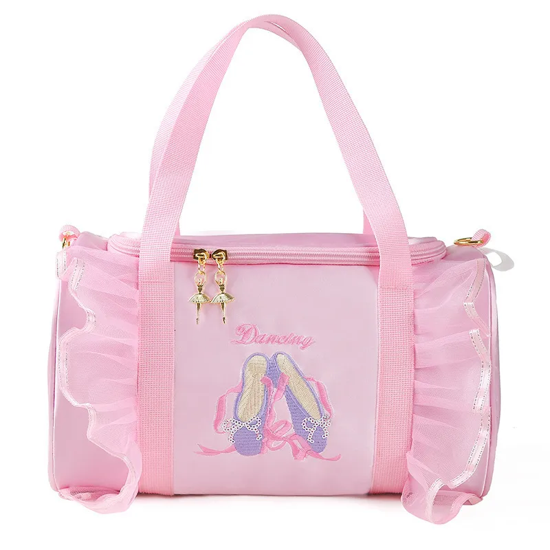 Personalized Ballerina Backpack For Girls Pink Lace Duffel With Embroidery Crossbody Design And Names Perfect For Ballet Classes From Keng08 15.35 DHgate.Com