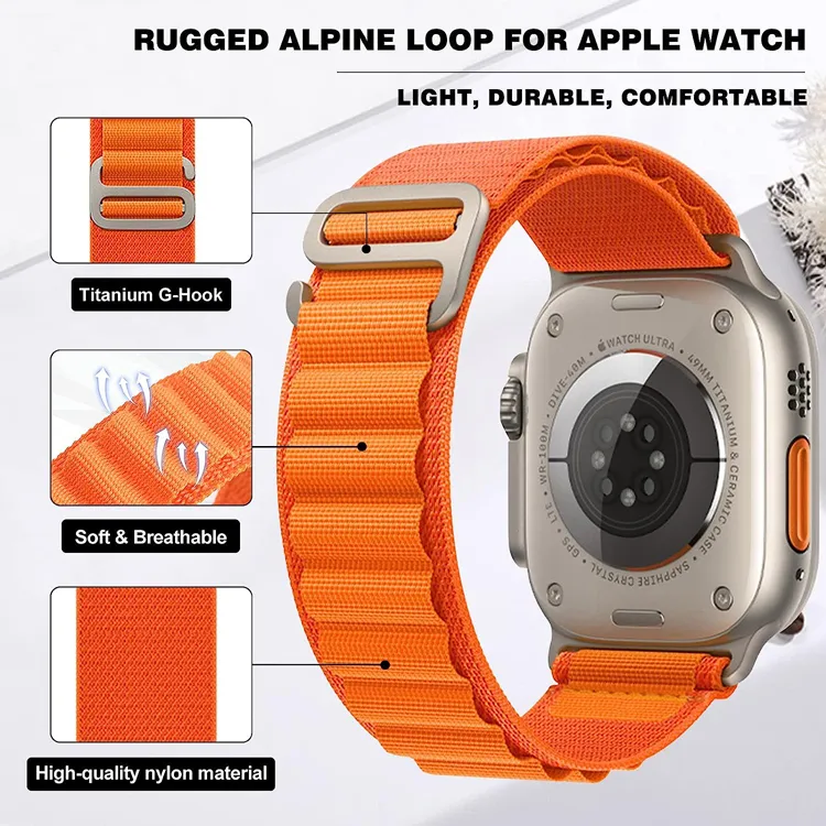 Bracelet De Montre En Nylon Pour Apple Watch Smart Straps
