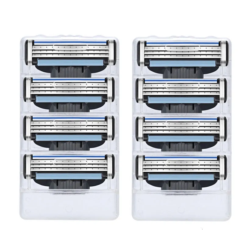 Razors Blades 8pcslot Razor Compatible for Mache 3 Machine Rakning Blad Män möter vård 230614