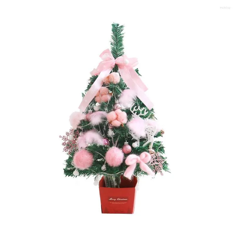 Kerstversiering Xmas Decoratie Slaapkamer Miniatuur Voor Home Decor Simulatie Desktop Boomornament Kantoor Dennen