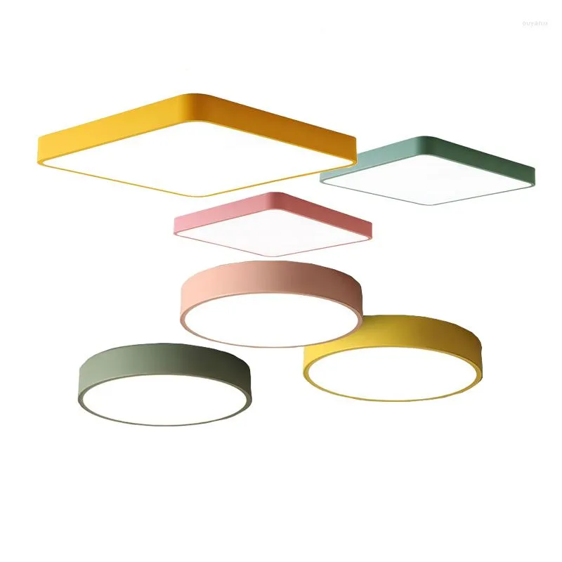 Ceiling Lights Round /square Ultra-thin LED Lighting 15W 27W 36W 48W 64W Lamps The Living Room Lamp High 5cm