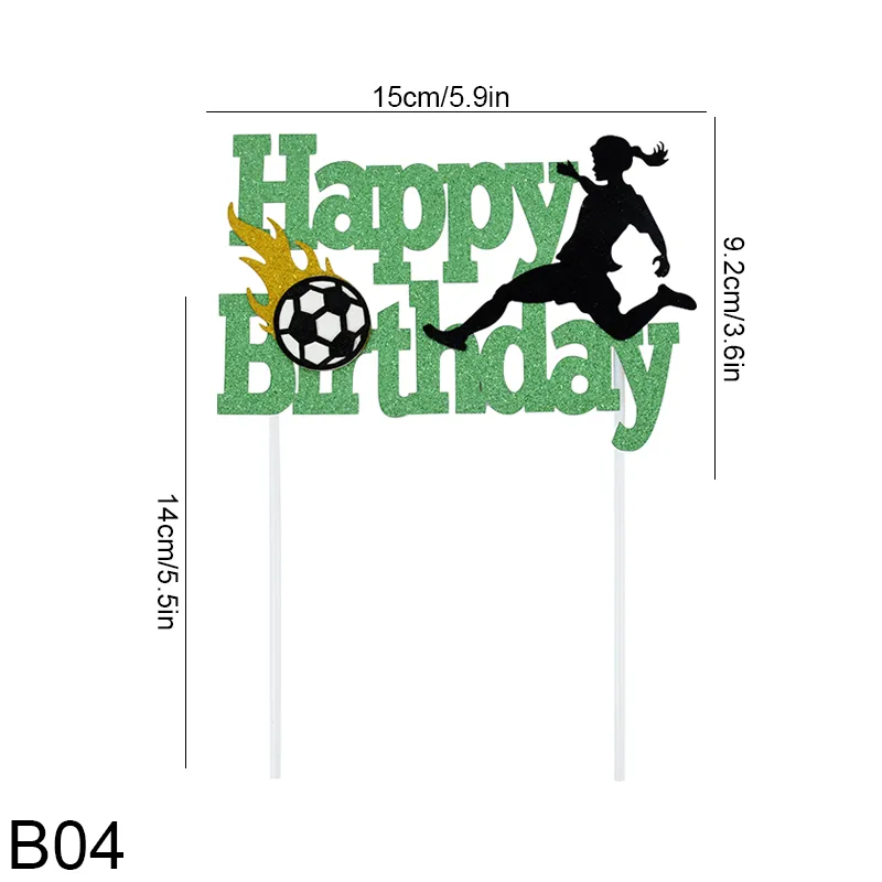 Festive Supplies Football Party Cake Topper Soccer Baby Sets Topersitos  Para Comida Decorations From Reasourceful, $7.43