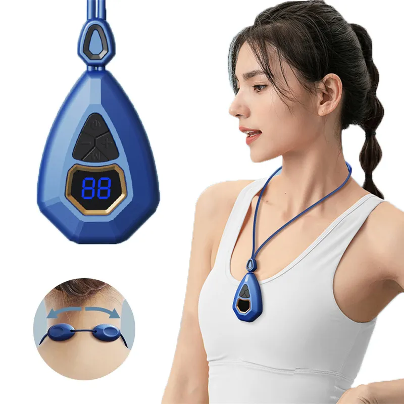 Head Massager Smart Neck Massager EMS Pulse Heating Pendant Cervical Spine Massage Deep Tissue Neck Protector Pain Relief Health Care Tool 230614