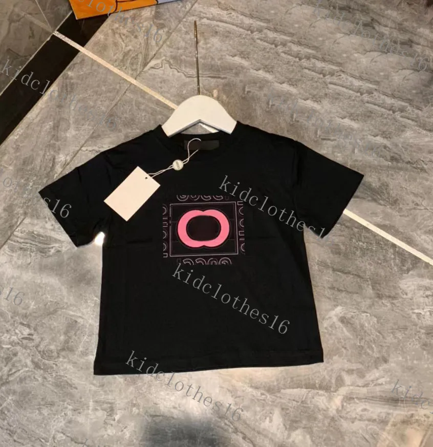 T-shirt Baby Designer Kid Magliette Summer Girls Boys Fashion Tees Bambini Kids Casual Top Lettere Stampato marchio di lusso rosa bianco top tees top brand polo 3 colori