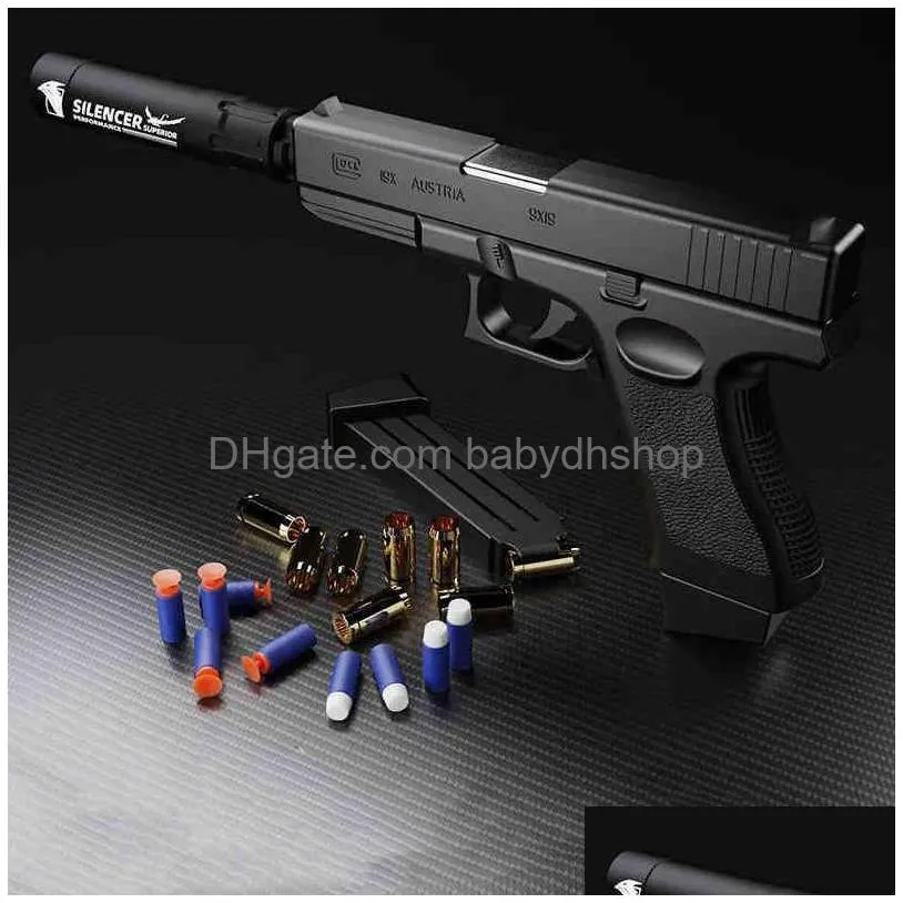 Em promoção! Novo Preto E Branco Pistola De Brinquedo De Plástico, Espuma  De Eva De Dardos De Balas De Arma De Brinquedo Modelo De Pistola Iniciante  Objetivo De Trem Arma Meninos Presente