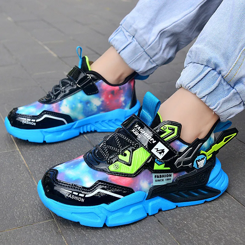 Athletic Outdoor Brand Kids Running Shoes Cartoon Boys Shoes Hateble Girls Basketball Shoes Sports Shoes Thick Sole Non-Slip Children Sneakers 230613