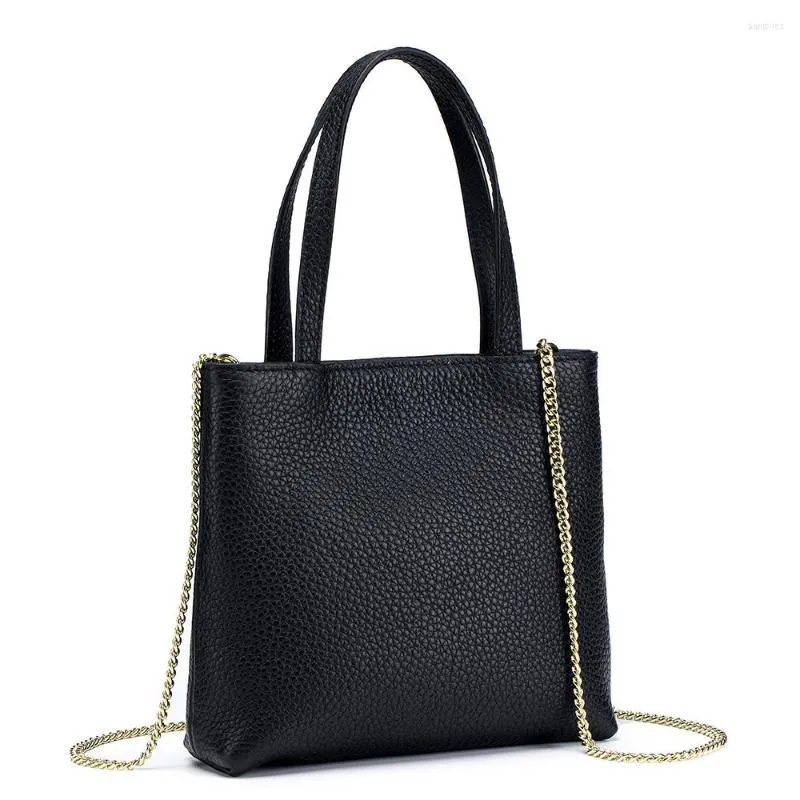 Вечерние сумки 2023 Подлинная кожаная мода простая ретро -кросс -поперечное женское молнии на молнии