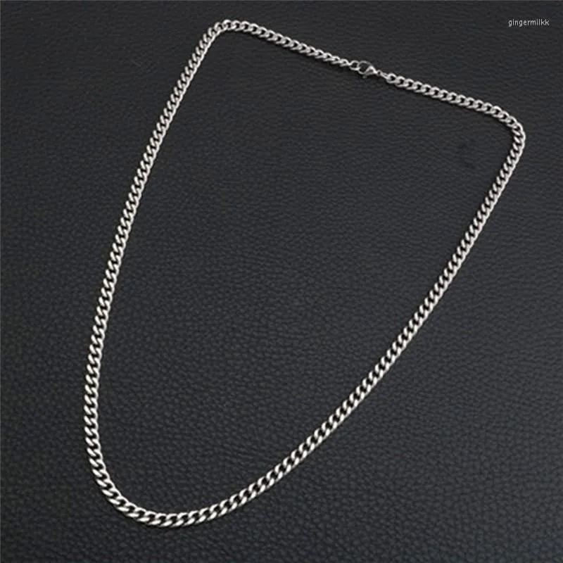 Chaînes SS 2mm Chaîne en acier inoxydable Femmes Hommes Collier