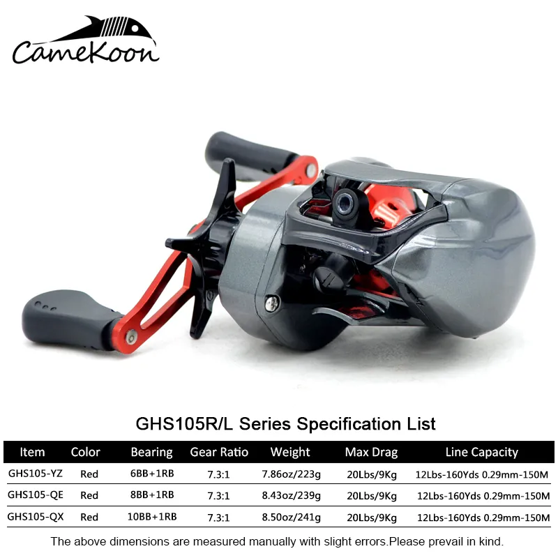 thumbnail image 2 of Baitcasting Fishing Reel - 33lbs Max Drag, 6.3:1 Gear Ratio, Carbon Fiber Construction For Fresh & Saltwater 2 of 9