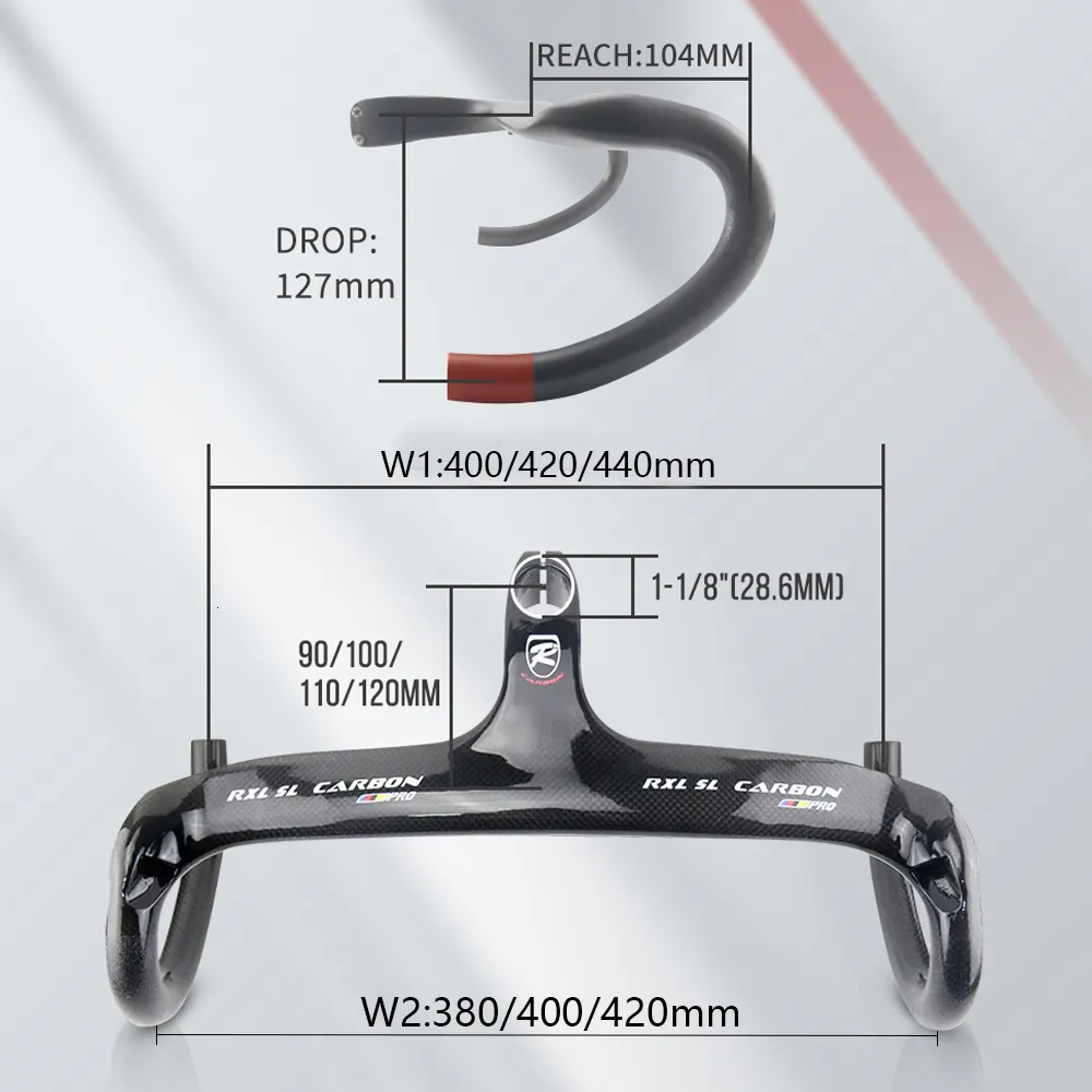 RXL SL Carbon Road Handlebar With Stem 1 1 8 Black Internal Routing Drop Handle Bars For Racing Bikes 230614 From Men06 114.38 DHgate.Com