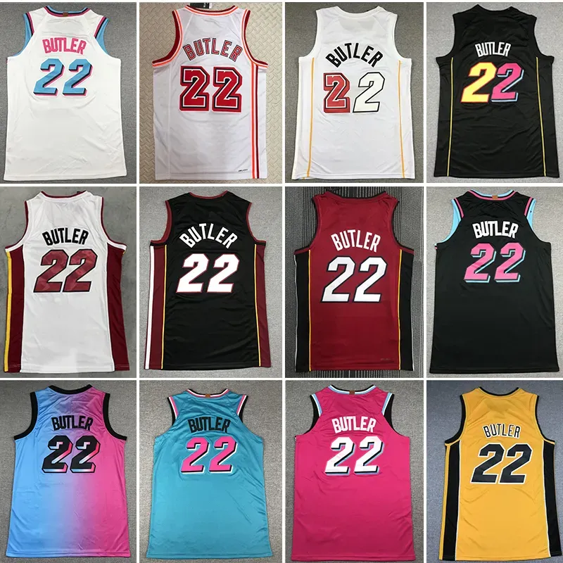 Hommes 22 Jimmy Butler Basketball Jerseys 2023 City Jersey edition gilet sans manches Wear Red White