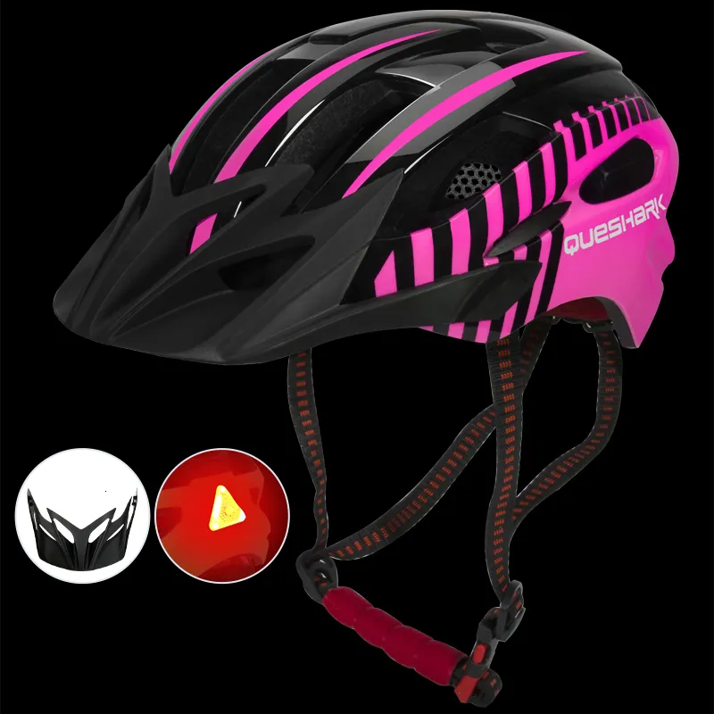 QUESHARK Ultralight Bike Helmets Kmart With LED Taillight For Men And Women Safe For MTB Road Bike Bicycle And Motorcycle Riding With Sun Visor Cap 230613 From Keng06 19.53 DHgate.Com
