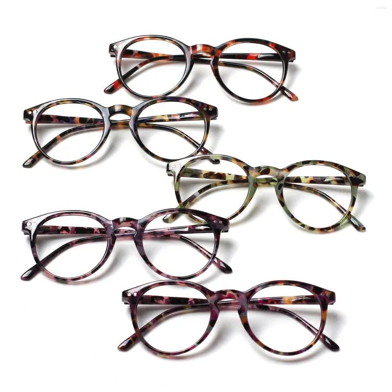Solglasögon Turezing Läsglasögon för kvinnor Fashion Round Anti-Blue Light Bekväma lätt kvalitet Receptbelagda glasögon