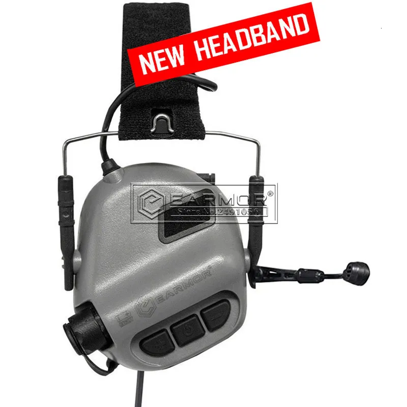 戦術イヤホンOpsmen Earmor M32 Mod4ヘッドセットヘッドフォン聴覚保護