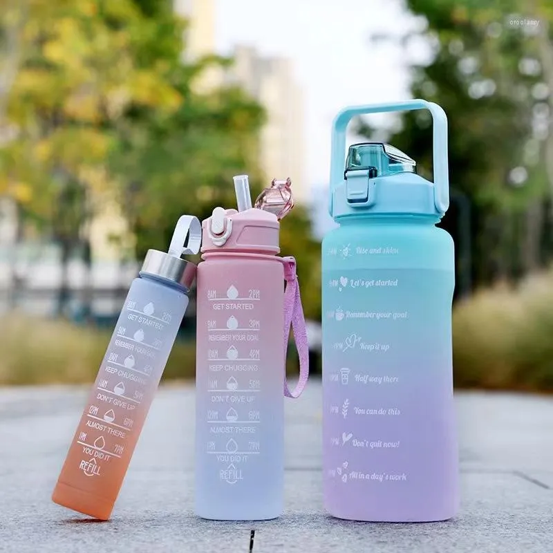 Water Bottles 2L Tomatodo For Aesthetic Sports Bottle 2000ML 900ML 500ML Plastic Gym Jug Bpa Free Motivational Drinking