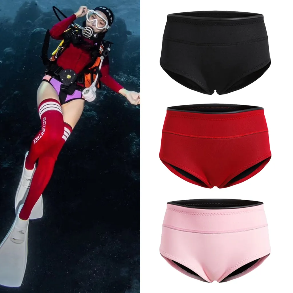 Wetsuits Drysuits 1.5mm Diving Wet Suit Pants Swimwear Bikini Bottom Brief Shorts Shorties for Women Sailing Boating Snorkeling Wetsuit 230614