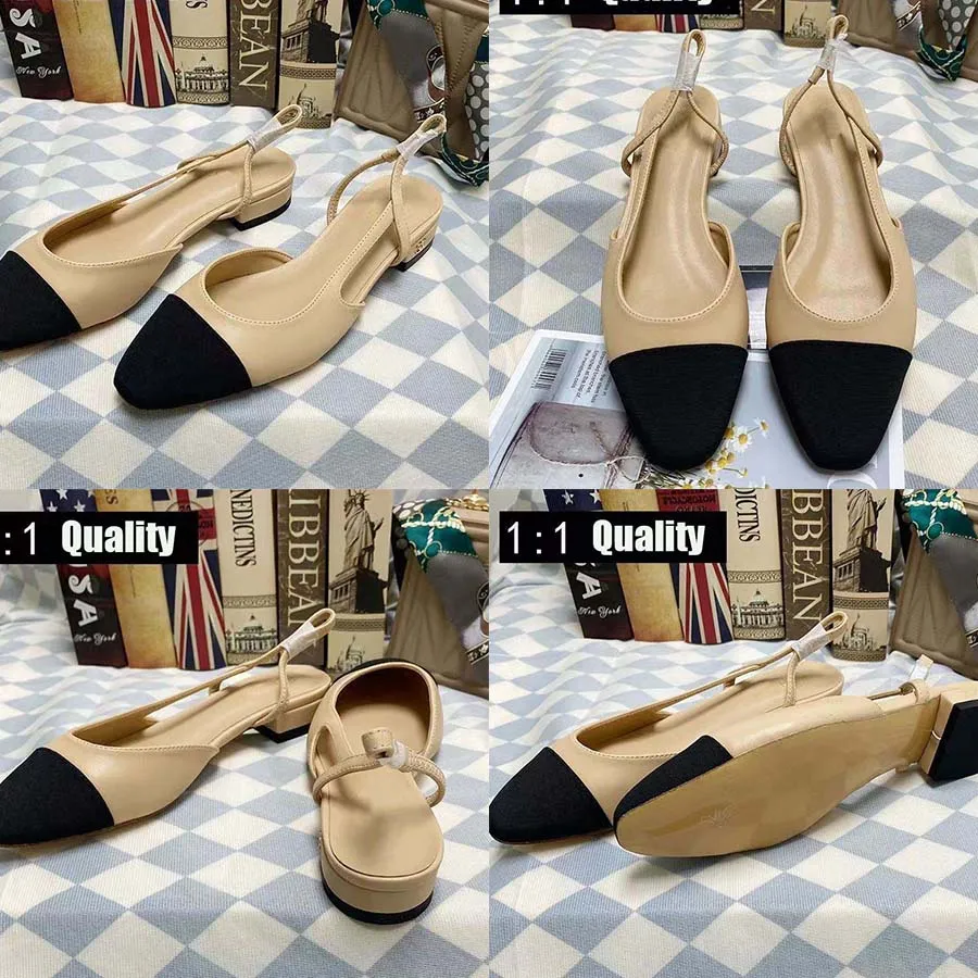 Designer-Sandalen Marke High-Heeled Mode Kleid Schuhe Sandalen neue heiße Art runde Spitze mit Staubbeutel Aprikosen-Absatz Freizeitschuhe 6,5 cm Größe 35-41