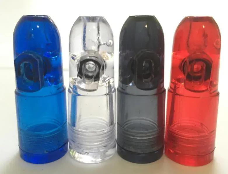 Snuff Dispenser Bullet Snorter Snuff Rocket Sniff Dispenser Snuff Snorter and Plastic Bottle Snorter Dispenser for Dabber Bubblers Smoking